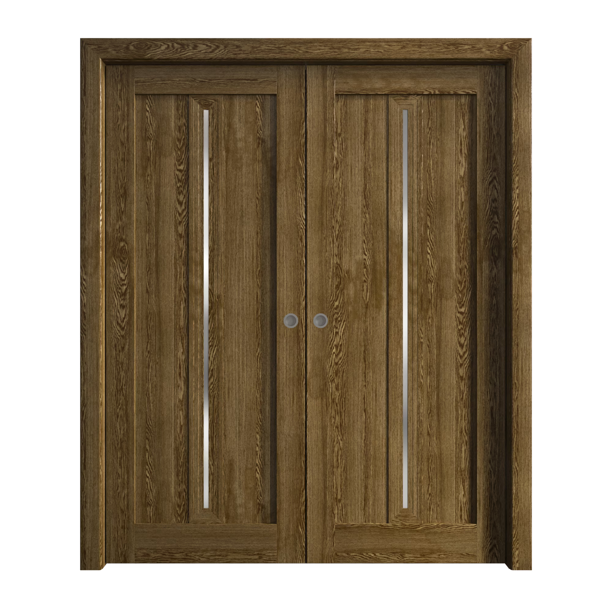 Sliding French Double Pocket Doors 48 x 84 inches Solid Wood H807