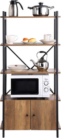 4-Tier Kitchen Storage Shelf with Cabinet X5030