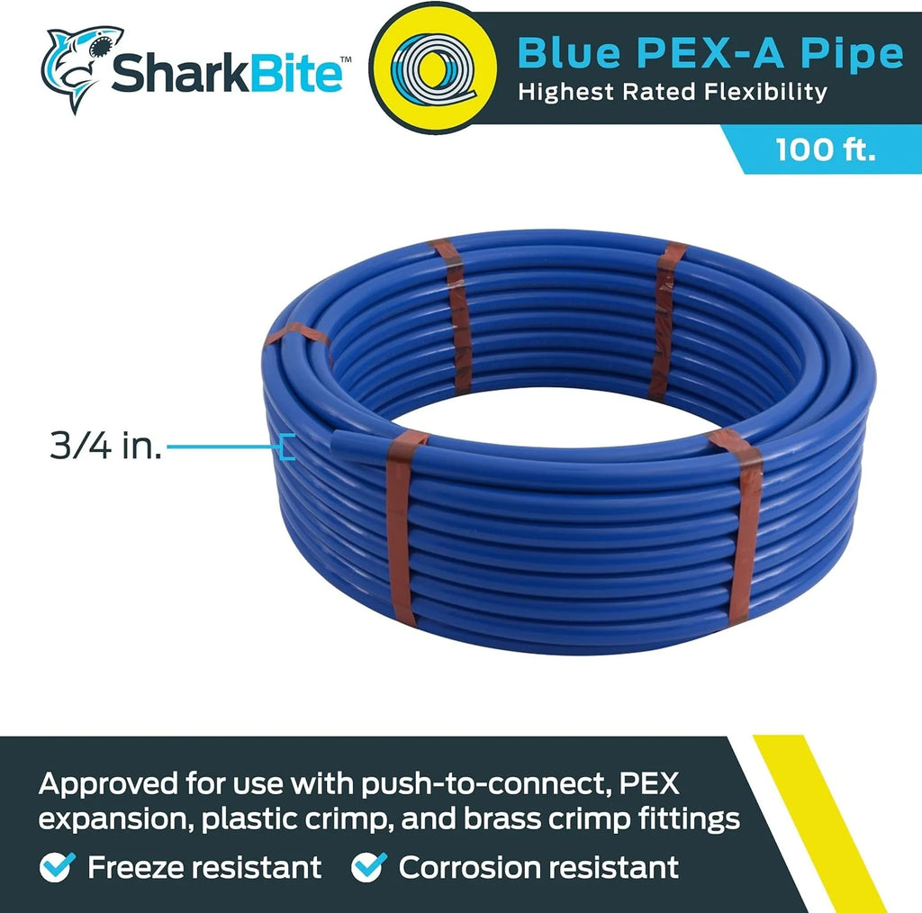 3/4 Inch x 100 Feet Blue PEX-A Flexible Water Tubing Z8771
