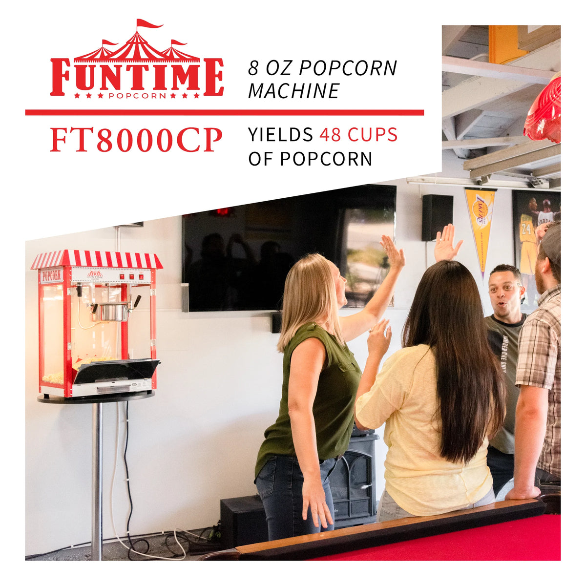 8oz Commercial Popcorn Machine T403981
