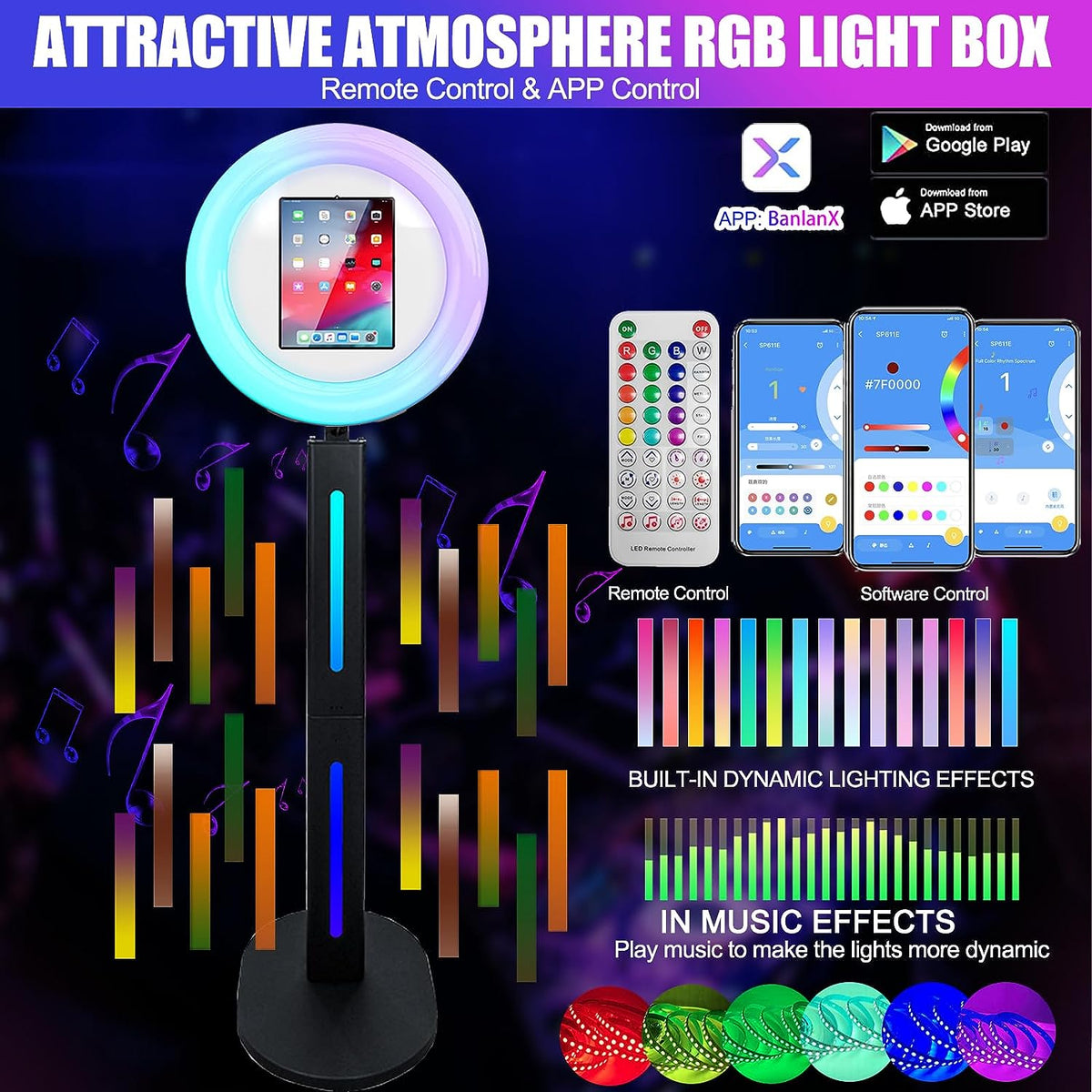 iPad Photo Booth with RGB Ring Light M466540
