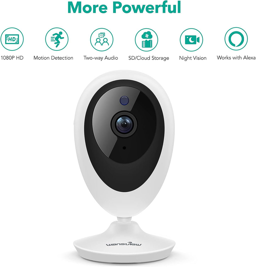 1080P HD WiFi Indoor Security Camera 4pcs with Motion Detection Two-Way Audio Night Vision I221
