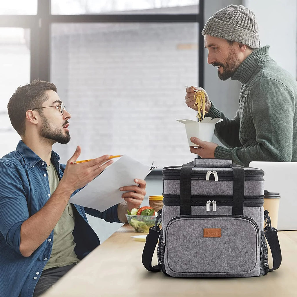 Grey Insulated Lunch Bag 21L V119