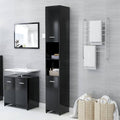 Black Chipboard Bathroom Cabinet L96657