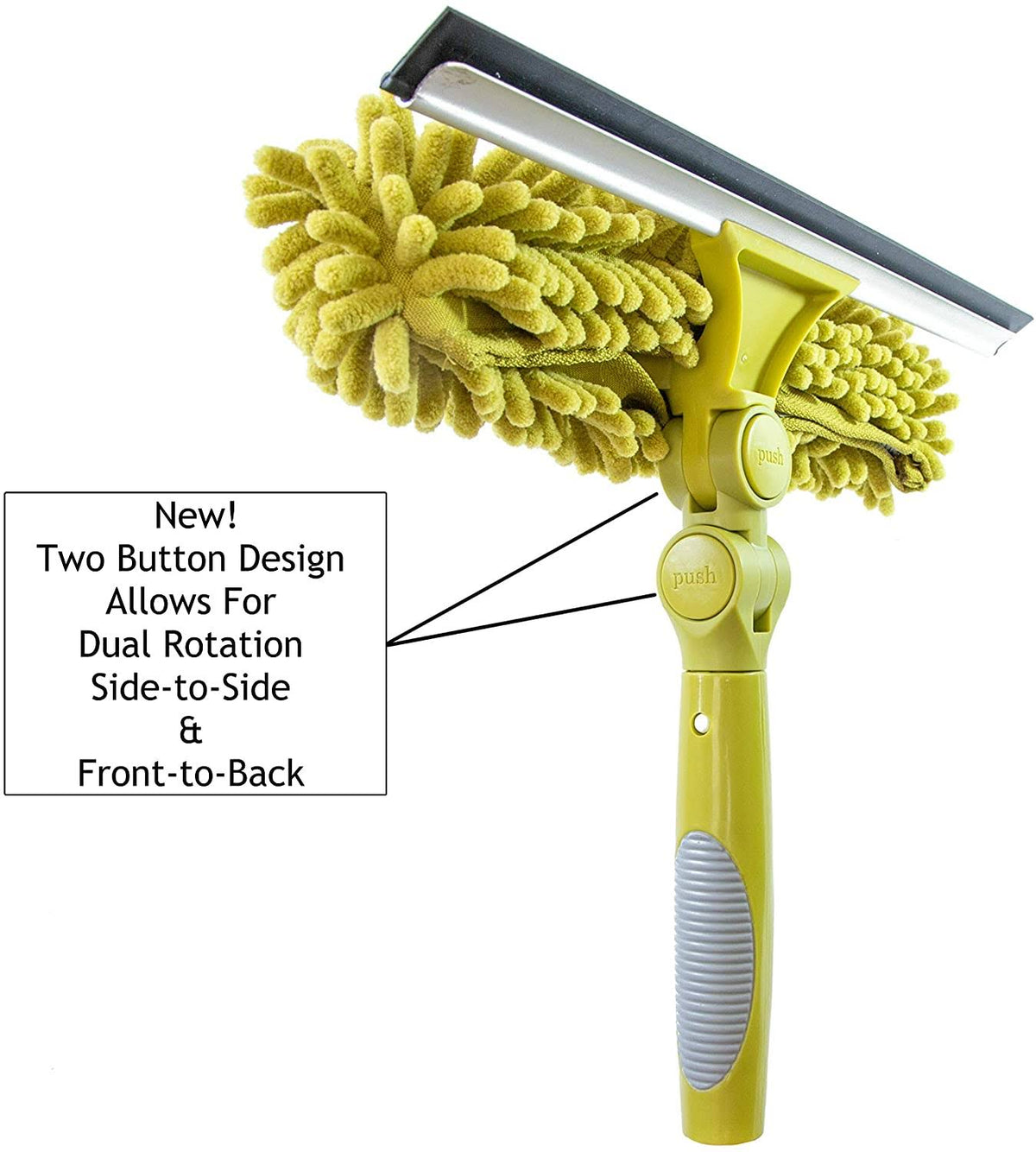 7-30 Foot Extension Pole with Squeegee and Window Washer Q1185