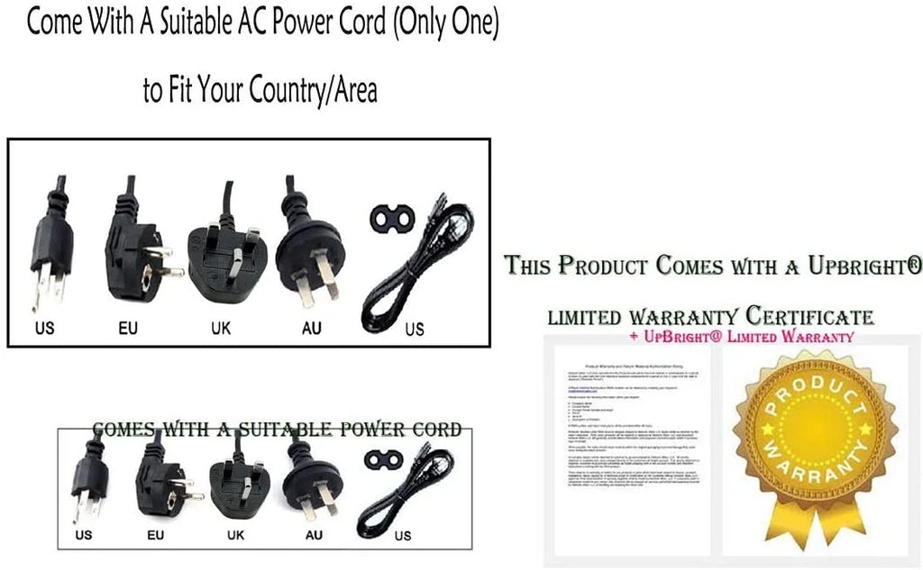 Power Supply Cord Charger for Upright Exercise Bike J88105