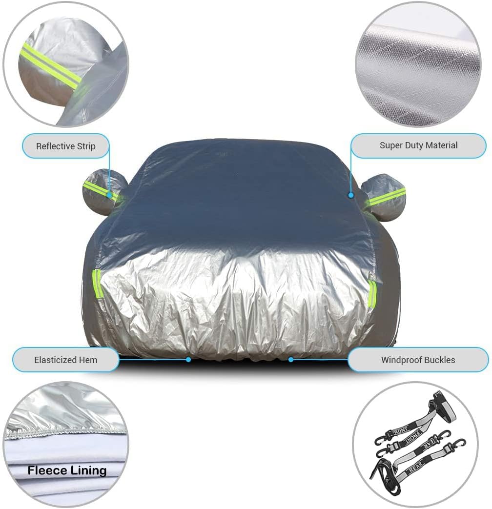 Waterproof 6 Layers Outdoor Full Exterior Car Cover V8554