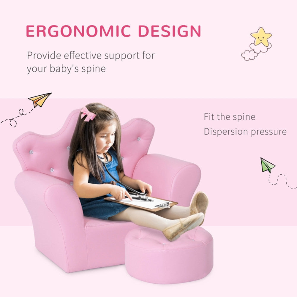 Kids Sofa Set with Footstool C801