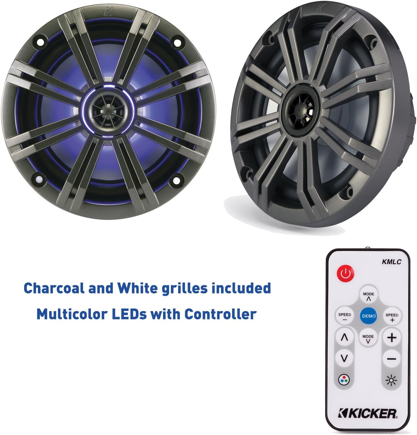6.5" Marine Speaker Bundle with LED Remote V33534