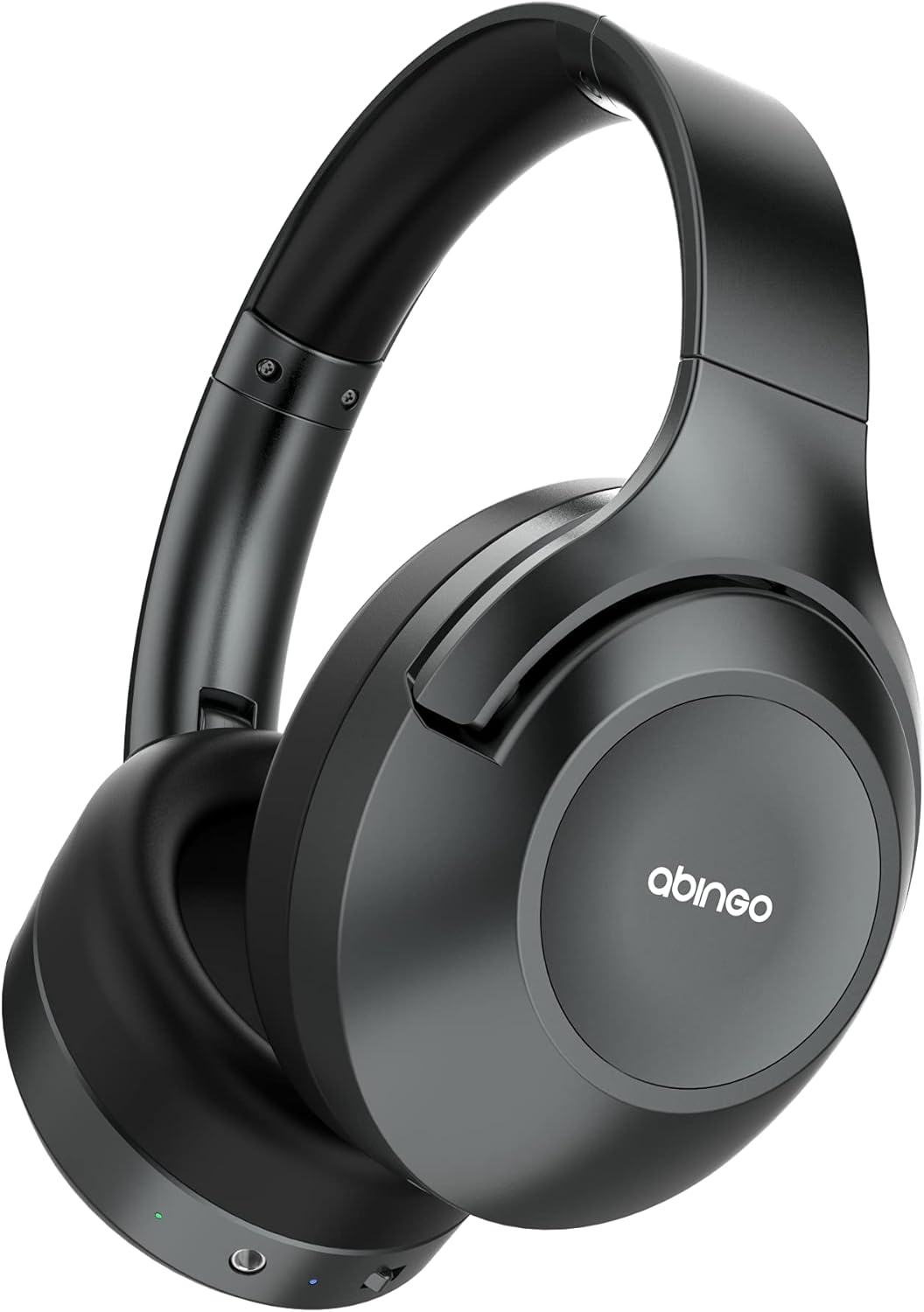 Dark Grey Hybrid Active Noise Cancelling Over-Ear Headphones with Microphone T526