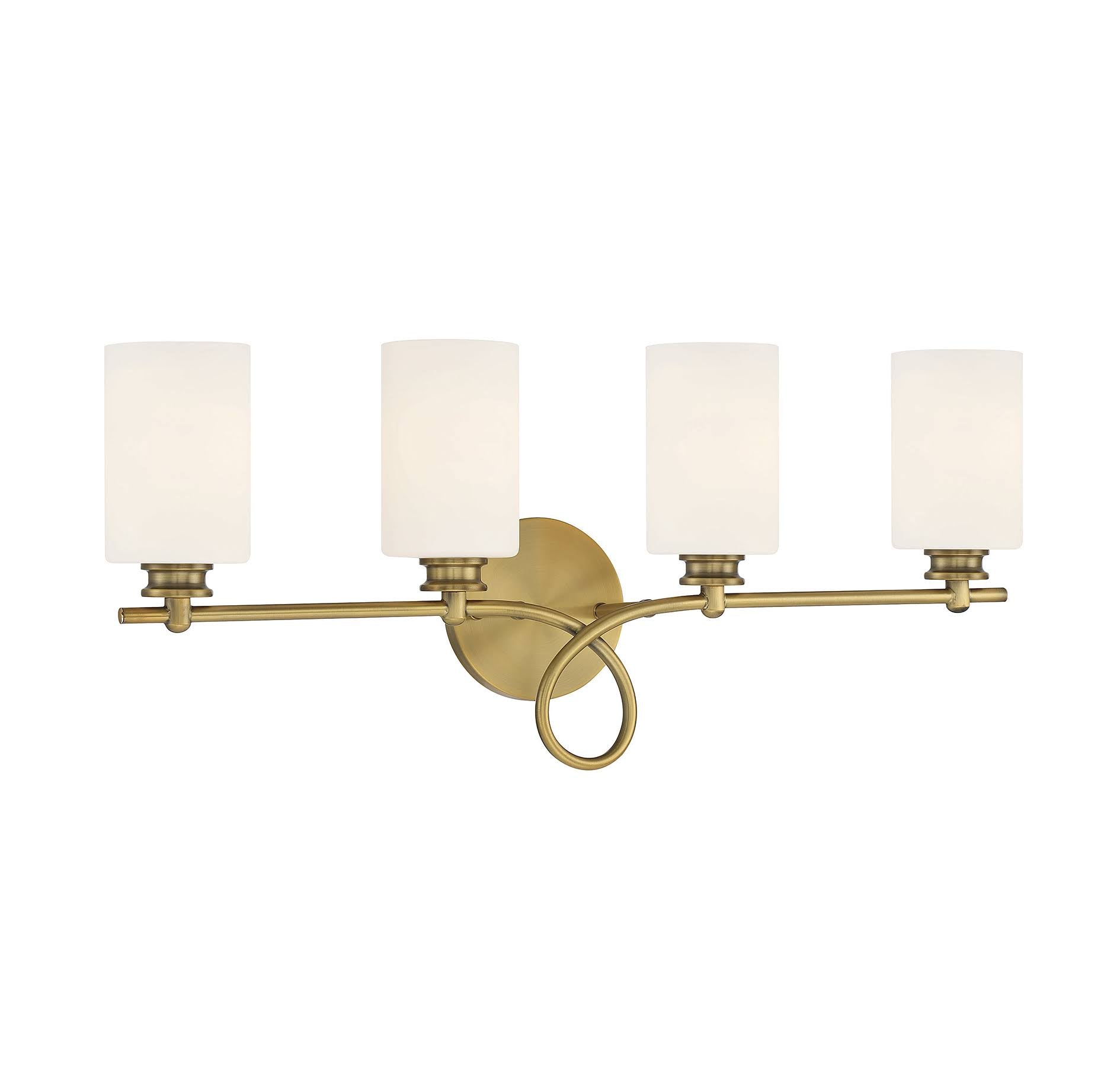 4 Light Warm Brass Bath Bar U144859