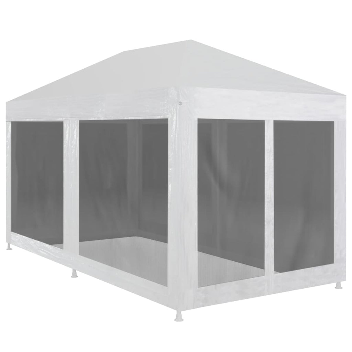 Party Tent with 6 Mesh Sidewalls 19.7' x 9.8' X861