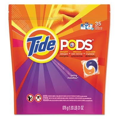 Laundry Detergent Pods, Spring Meadow, 35/Pack, 4 Packs/Carton T299