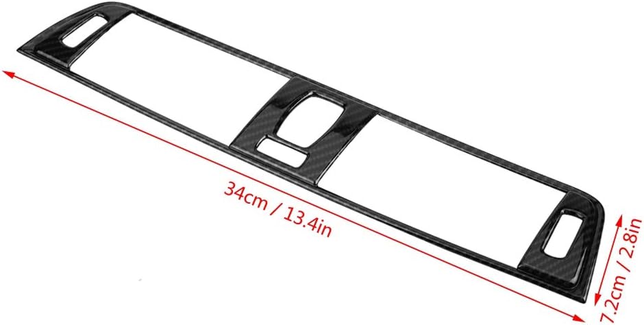 Carbon Fiber Console Air Vent Cover Trim Pack of 2 Z415