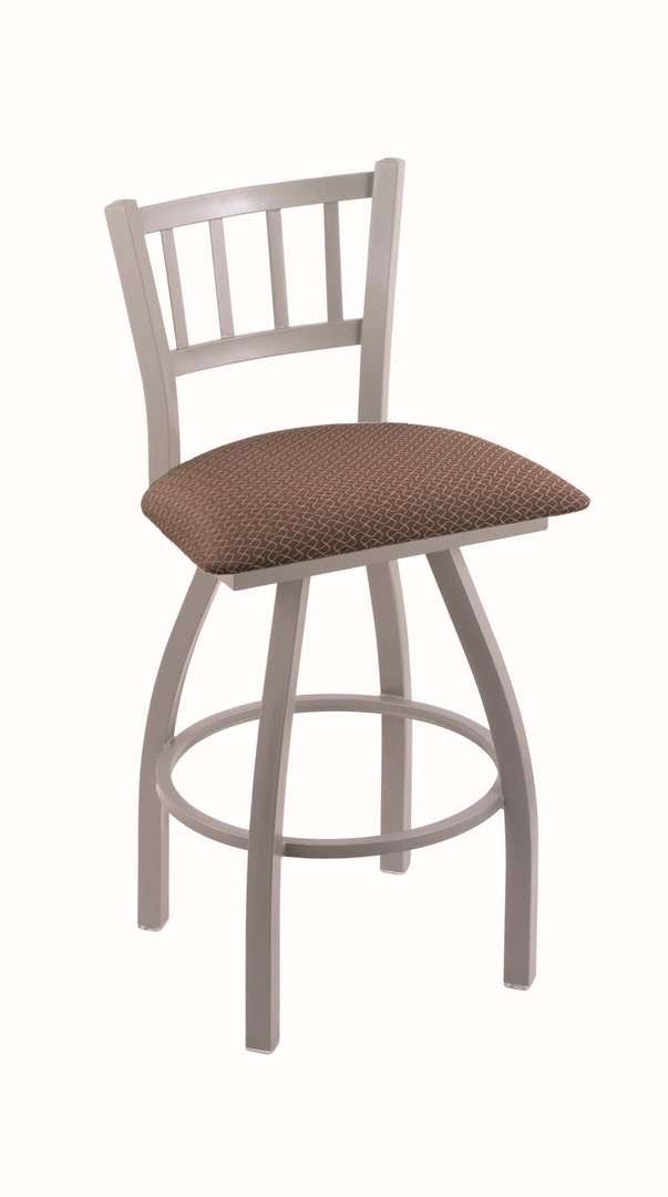 30x22 Swivel Bar Stool with Anodized Nickel Finish X214618