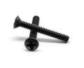 #8-32 x 1 1/2 Coarse Thread Machine Screw Phillips Oval Head Low Carbon Steel Black Oxide H64779