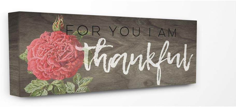 Red Rose Canvas Wall Art, 10 x 24 Z95242