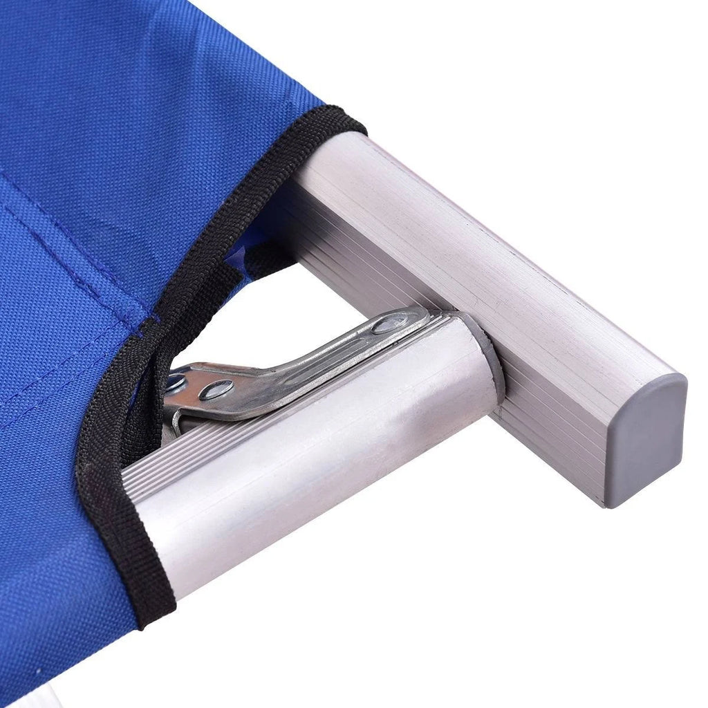 Blue Military Folding Camping Cot W33015