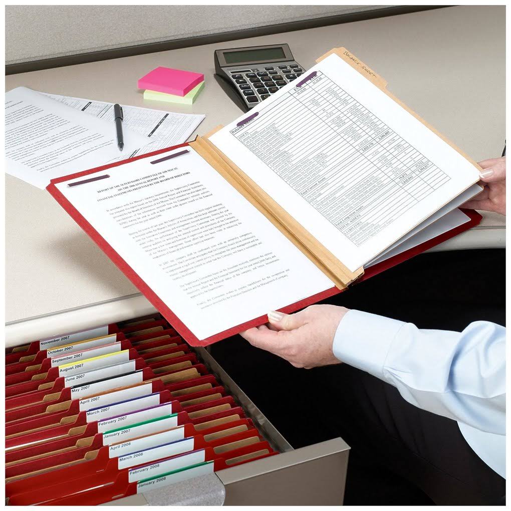 Bright Red 2x22 Expansion Classification File Folder Q7998