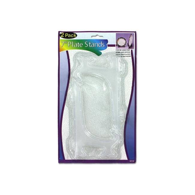 Transparent Plastic Plate Stands - Pack of 72 G40828