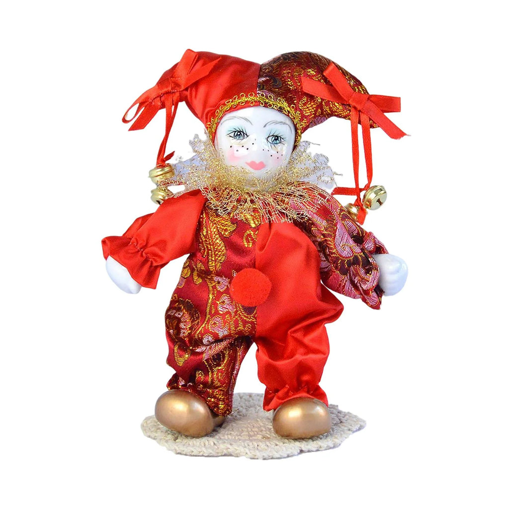 Antique Porcelain Harlequin Doll Ornaments V52713