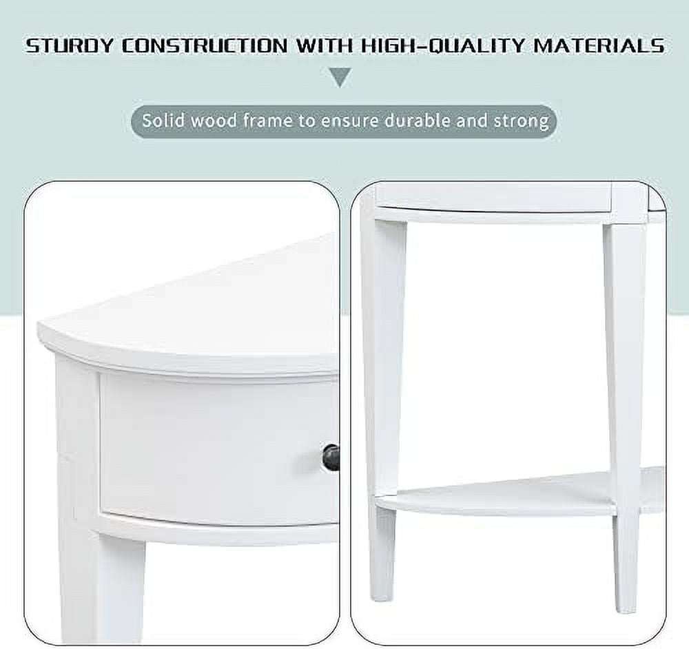 Retro Console Table with 3 Drawers Solid Wood Espresso U694455