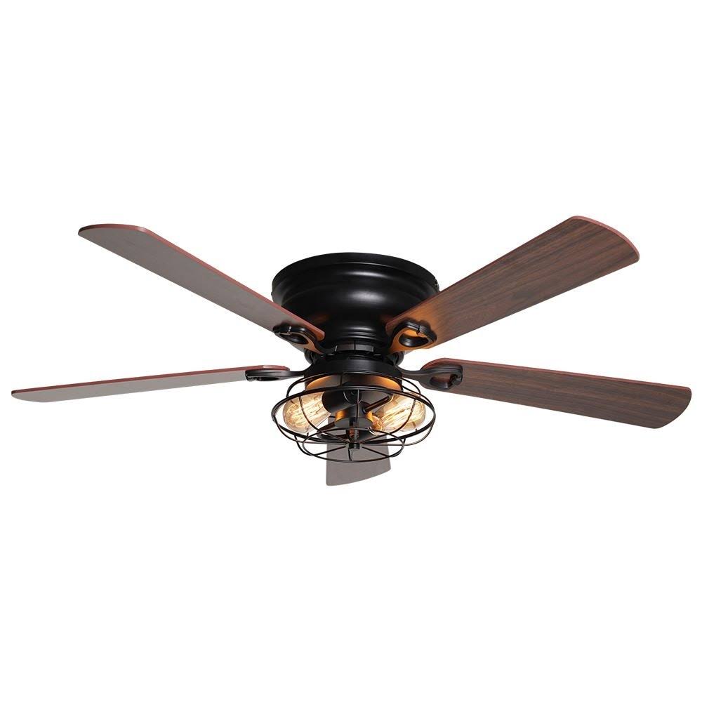 Matte Black Ceiling Fan with Light Kit O20717