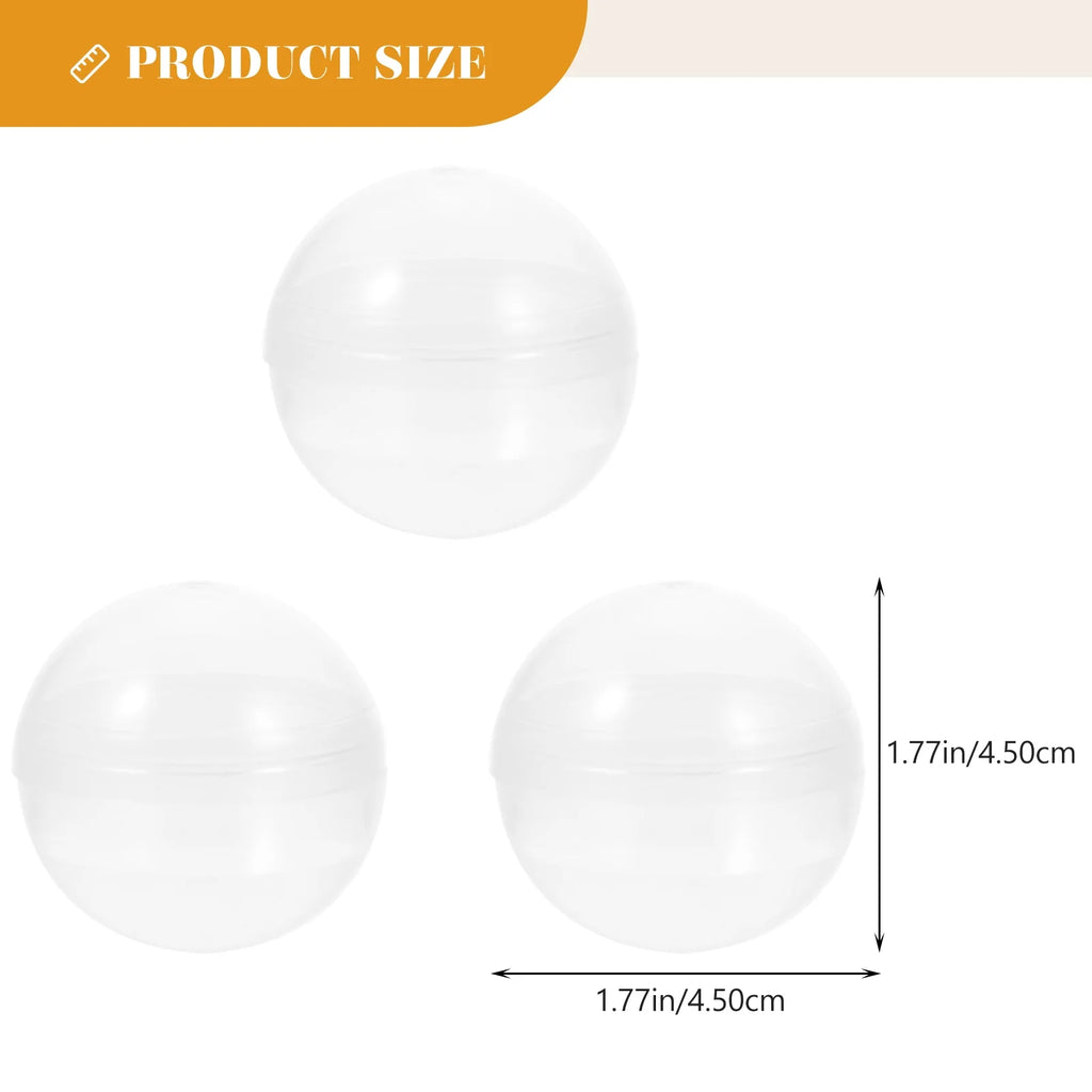 250 pcs Clear Plastic Fillable Balls Z752041