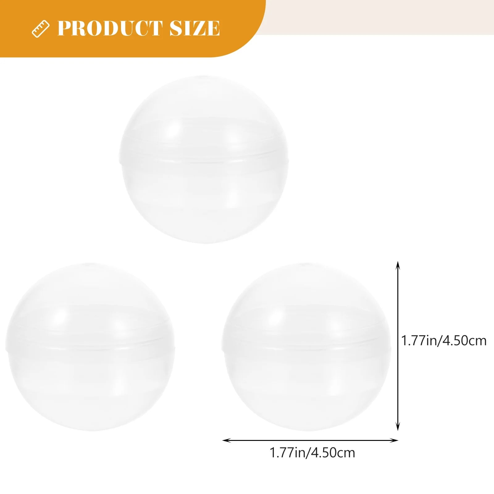 250 pcs Clear Plastic Fillable Balls Z752041