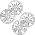 4PC Set 15 inch Silver Hubcap Wheel Cover V374558