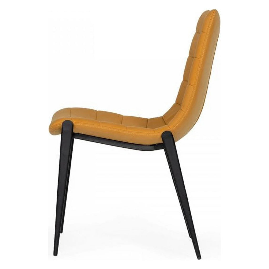 Orange Eco-Leather/Metal Dining Chairs (Set of 2) H447814