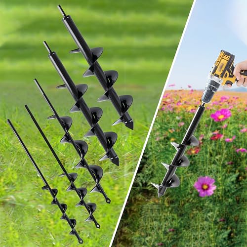 Set of 5 Auger Drill Bit for Planting Z354