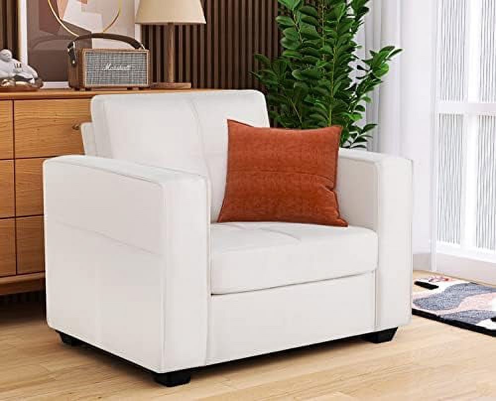 65" W Linen Fabric Sofa Couch with 2 USB Charging Ports and Wide Arms G64062