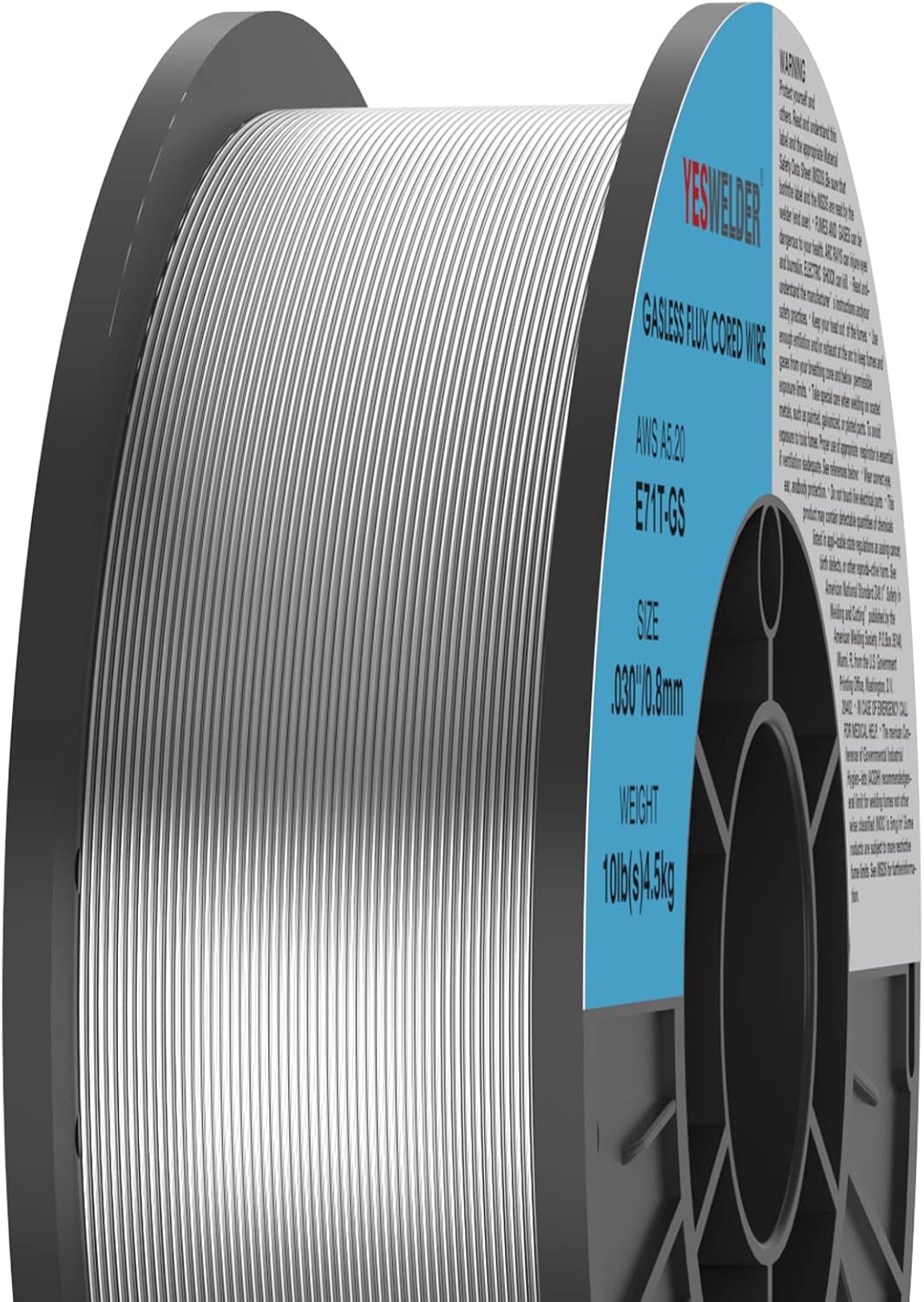 Flux Core Mig Wire, Mild Steel, .035 Diameter, 10-Pound Spool Pack of 2 S1532