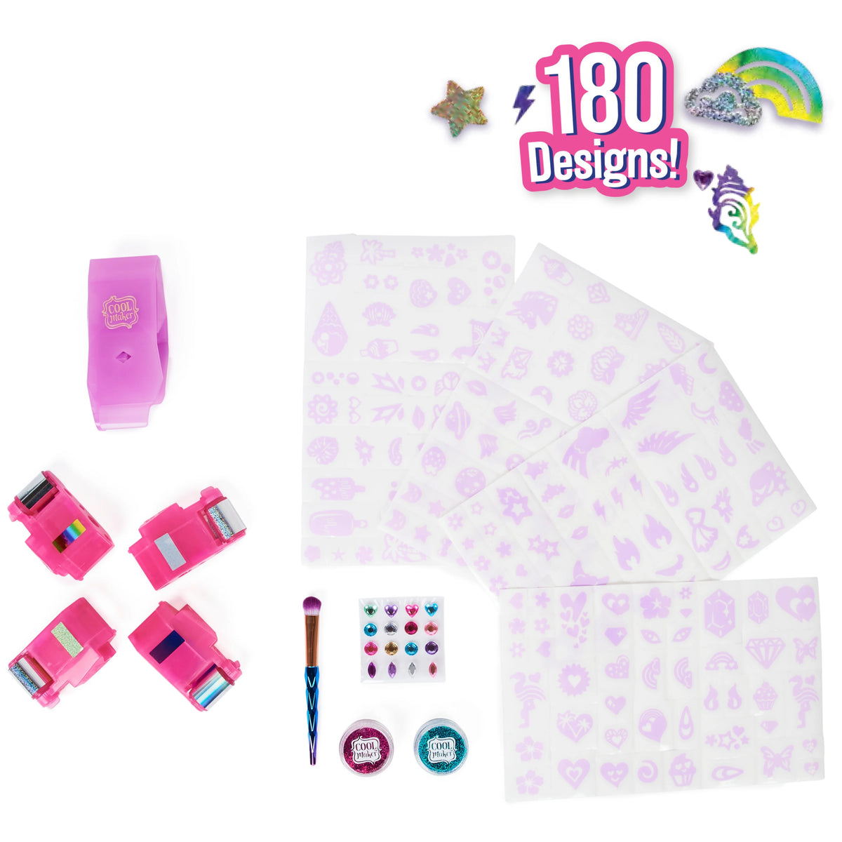 Shimmer Me Body Art with 4 Metallic Foils and 180 Designs U483434