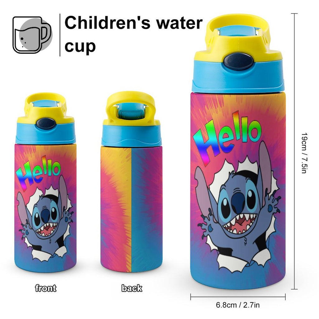 Stainless Steel Vacuum Insulated Water Bottle With Straw W7424