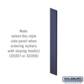 Blue Side Panel for 5 Feet High 15 inch Deep Wood Locker Y41158