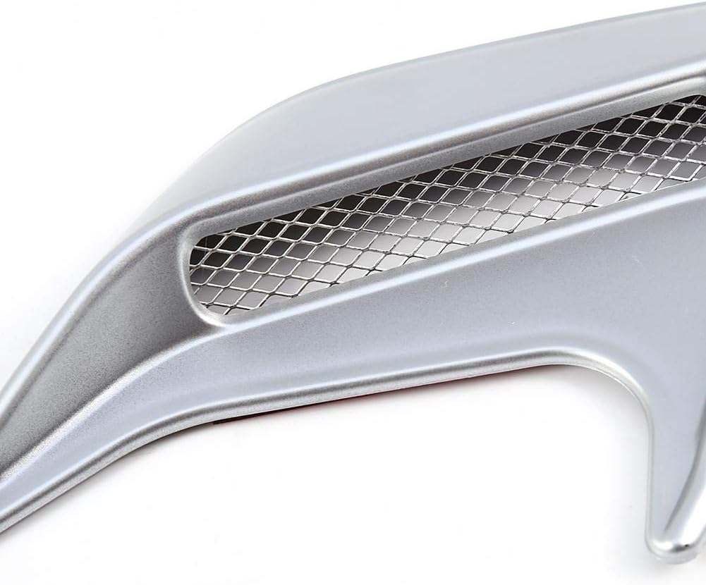 Silver Pack of 2 Car Hood Air Flow Vent Cover W839