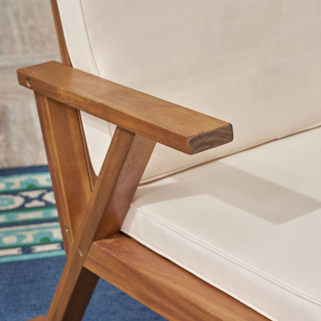 Gray Acacia Wood Rocking Chair P7746