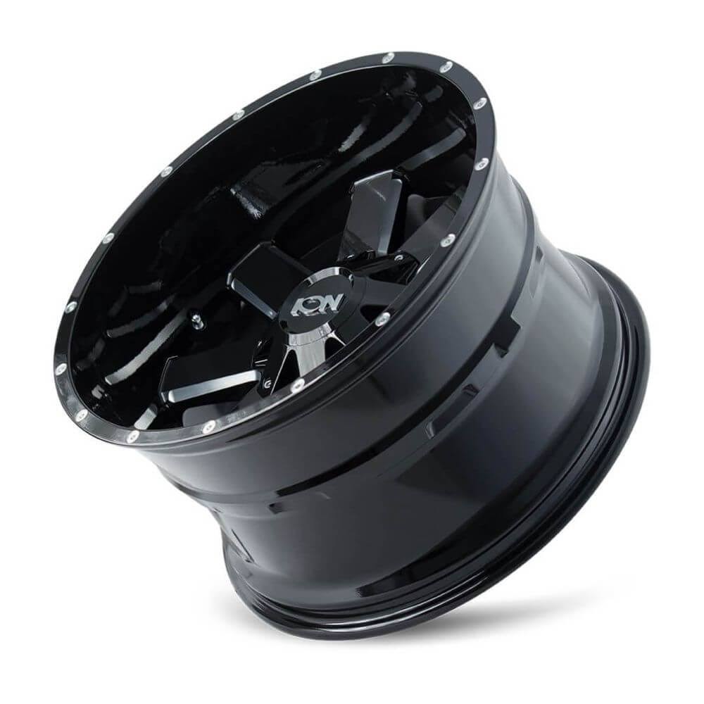 18x9 5x127 0mm Gloss Black Milled Wheel W230710