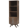 Walnut Brown Wood Bookcase F501312