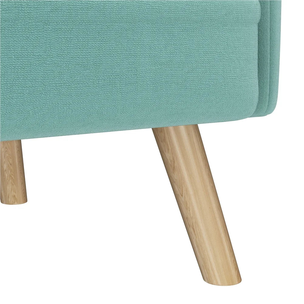 Aquamarine 2 Seater Sofa with Solid Wood Legs X97586