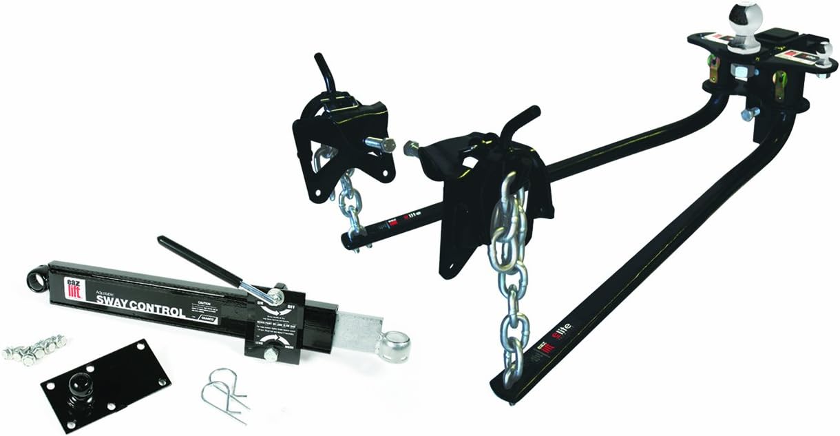 Elite Bent Bar Weight Distributing Hitch with Adjustable Ball Mount and Shank B313002