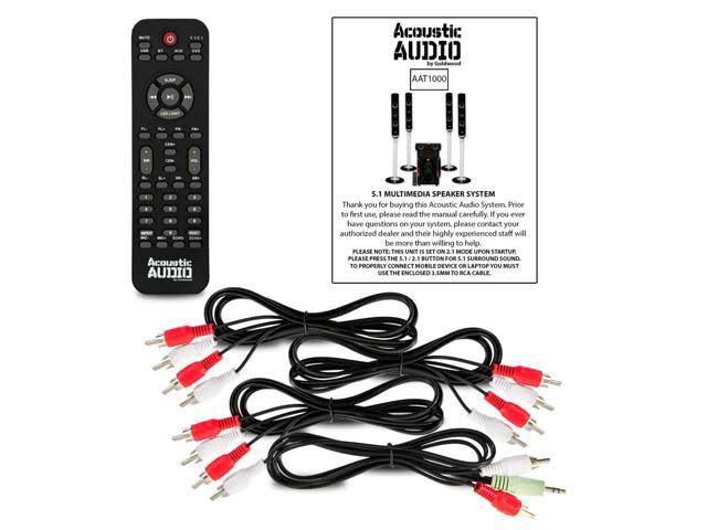 Tower 5.1 Speaker System with Optical Input Powered Sub C229591