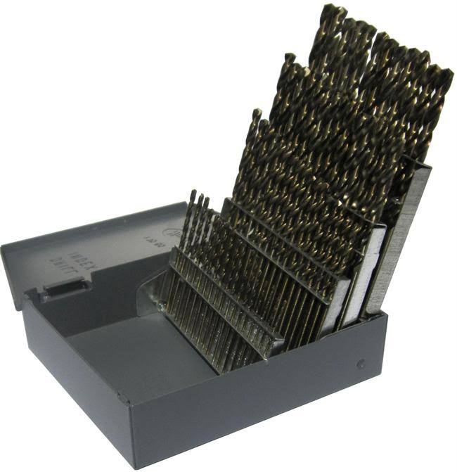 Cobalt Steel Jobber Drill Bit Set, 60 Pieces J351
