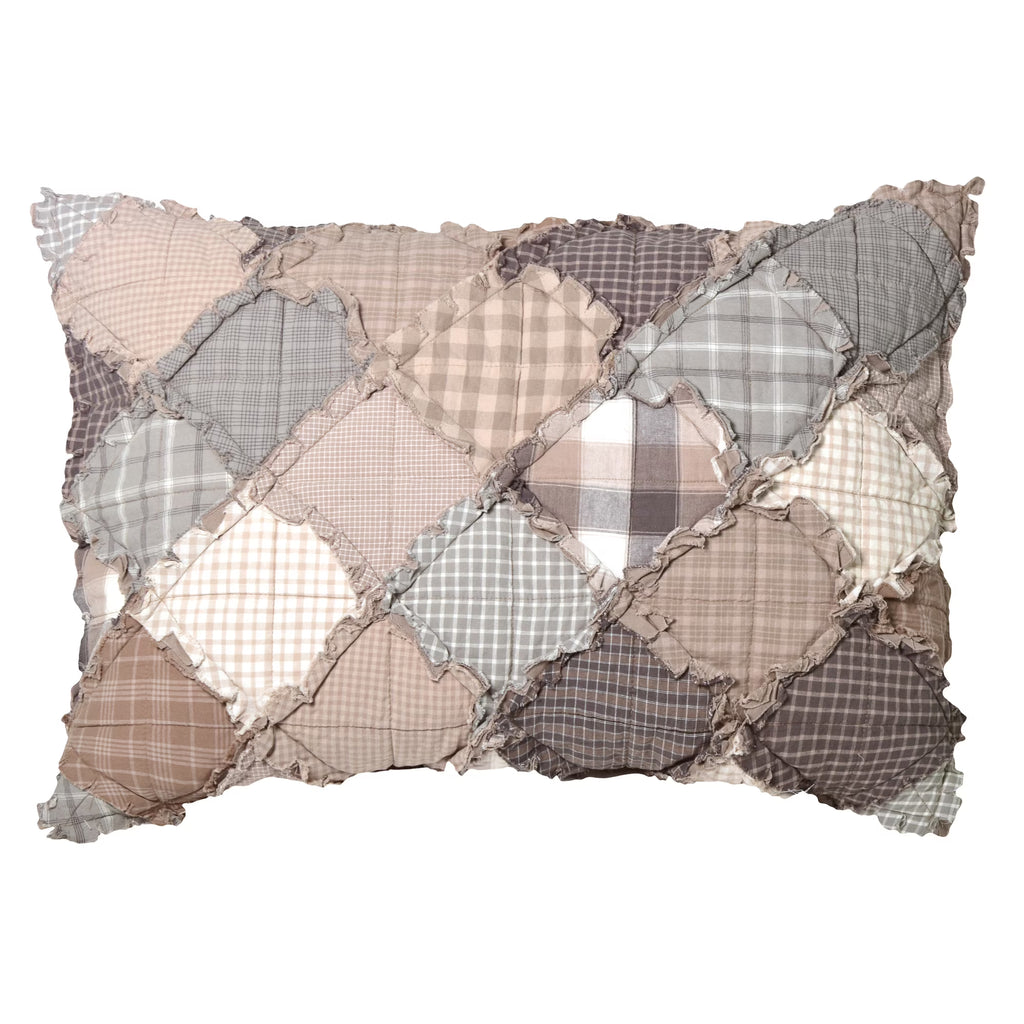 Standard Decorative Pillow Cover with Patchwork Pattern R3353