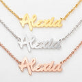 Satin Finish Name Necklace V66022