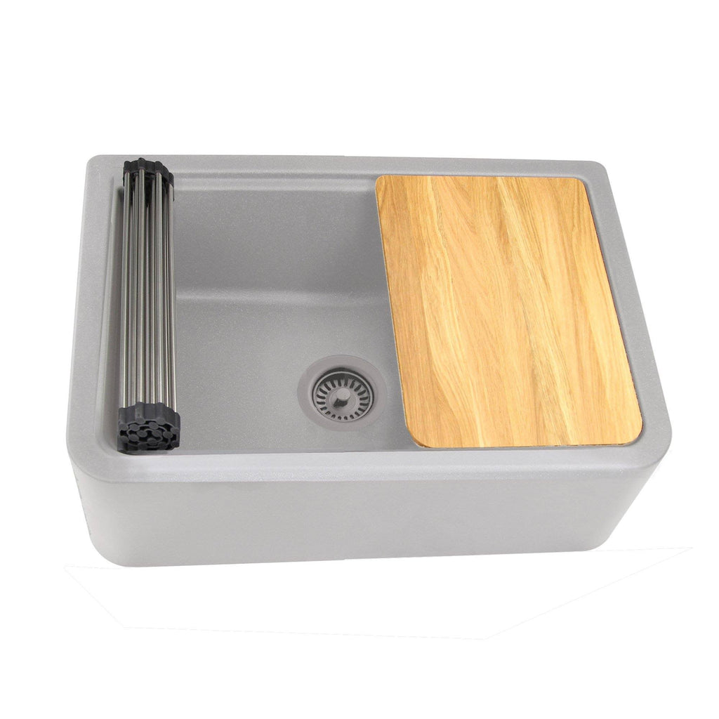 33-inch Reversible Granite Composite Apron Sink with Accessory Pack F770