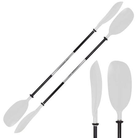 Asymmetric Blades 86 inch 2 Piece White Kayak Paddle S26483