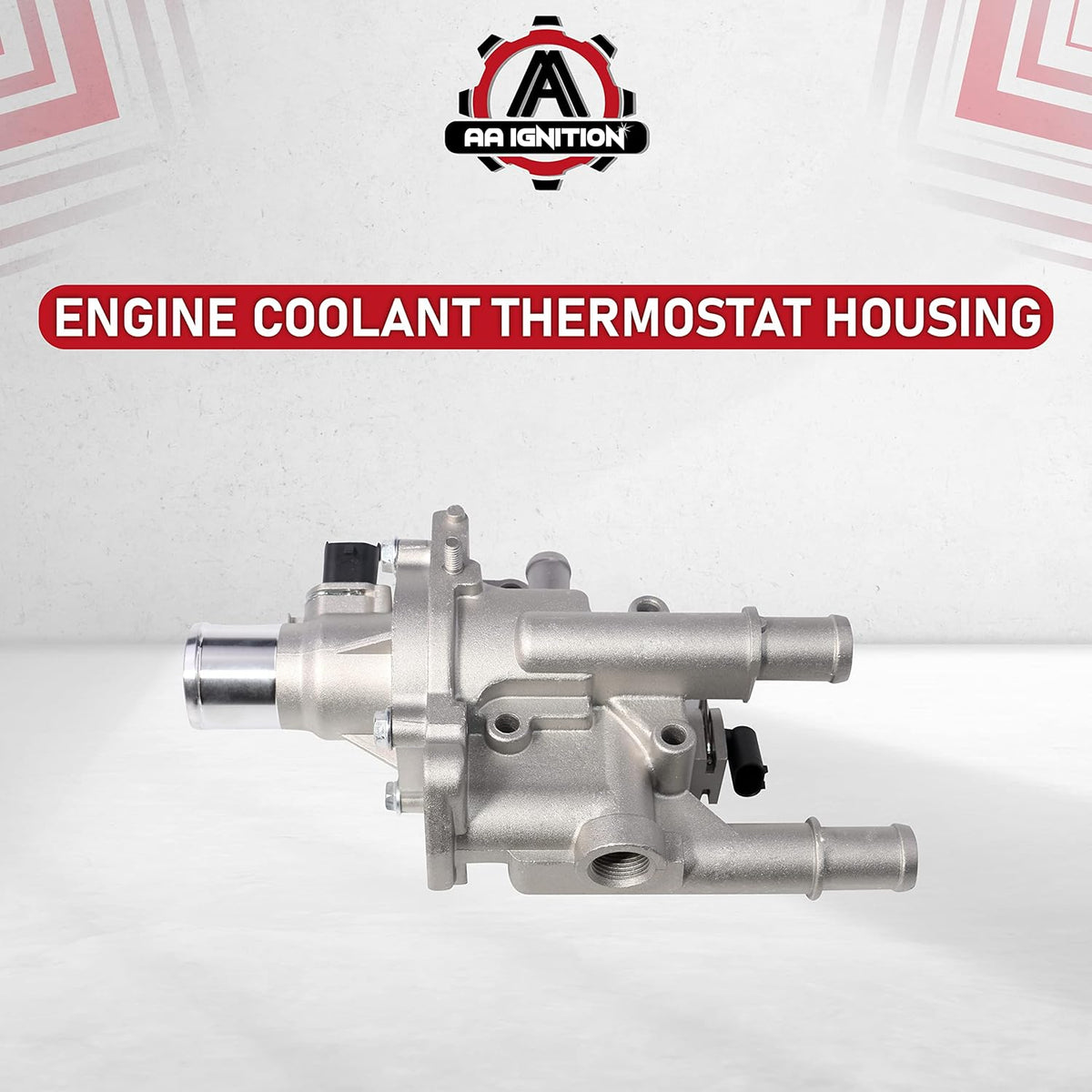 Coolant Thermostat and Housing Assembly with Sensors, Full Aluminum Pack of 2 O623314